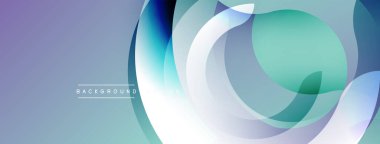 Soyut akışkan şekiller, havalı renkler. Gradyan arka plan dinamik görsel efekt yaratır. Modern tasarım ögesi.
