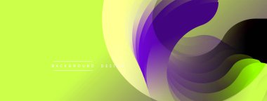 Soyut sıvı şekiller, canlı renklerin karışımı. Gradyan arka plan dinamik görsel efekt yaratır. Dijital projeler için modern tasarım ögesi.