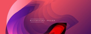 Soyut gradyanlar dinamik kompozisyon oluşturur. Yumuşak katmanlar çakışıyor, sıvı şekiller oluşturuyor. Modern tasarım enerjiyi ve hareketi çağrıştırıyor..