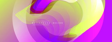 Soyut sıvı şekiller, canlı renklerin karışımı. Yumuşak gradyanlar dinamik görsel deneyimler yaratır. Arka planlar için modern tasarım ögesi.