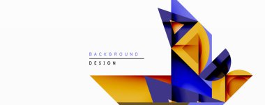 Soyut geometrik bileşim. Üst üste binen şekiller dinamik görsel efekt yaratır. Altın, donanma, kahverengi renkler dizaynın hakimi. Minimalist tarz, modern estetik. Temiz çizgiler, basit formlar..