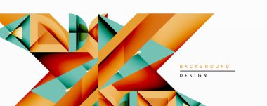 Soyut geometrik bileşim. Turuncu, deniz mavisi şekilleri dinamik görsel efekt oluşturur. Modern tasarım arka planlar, sunumlar, markalaşma materyalleri için uygundur. Temiz çizgiler, canlı renkler..