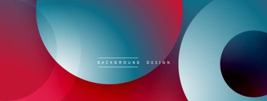Soyut arkaplan özellikleri üst üste biniyor. Renkler kırmızıdan maviye geçerek modern görsel efekt yaratır. Minimalist tasarım.