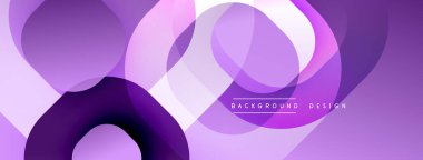 Soyut mor katmanlar dinamik bileşim yaratır. Pürüzsüz eğimler, üst üste binen şekiller derinliği, modern estetiği akla getiriyor..