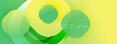 Soyut arkaplan özellikleri üst üste biniyor. Sarı, yeşil renkler pürüzsüz bir değişim etkisi yaratır. Modern tasarım ögesi.