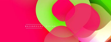 Soyut, enerjik çemberler çakışıyor. Renkler modern görsel efekt yaratır. Arkaplan tasarımı pürüzsüz geçişler, dinamik bileşimler içerir.