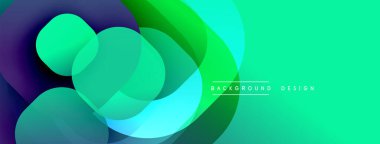 Soyut, canlı katmanlar akışkan şekiller yaratır. Renkler karışıyor, dinamik görsel kompozisyon oluşturuyor. Modern tasarım ögesi.