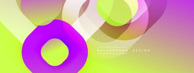 Soyut renkli çemberler dinamik görsel efektler yaratıyor. Yumuşak eğimler, modern tasarım, canlı renkler sunar.