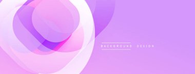 Soyut pembe, mor katmanlar akıcı tasarım yaratır. Yumuşak eğimler hareketi, modern estetiği akla getiriyor. Dijital projeler için minimalist arkaplan.