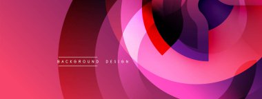 Soyut pembe, kırmızı gradyanlar katmanlı daireler oluşturur. Modern tasarım dinamik akışı, görsel enerjiyi öneriyor. Yumuşak geçişler derinlik yaratır.