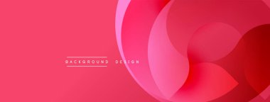 Soyut pembe arka plan. Üst üste binen katmanlar yumuşak eğimler ve modern tasarım yaratır. Minimalist estetik, dijital projeler için uygun.