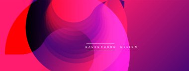 Soyut canlı katmanlar dinamik bileşim yaratır. Yumuşak eğimler pembeleri, morları, siyahları harmanlıyor. Arka planlar için modern tasarım ögesi.