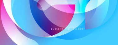 Soyut sıvı şekiller, canlı renklerin karışımı. Modern tasarım, pürüzsüz eğimler dinamik kompozisyon yaratır. Arkaplanda metin ögeleri.