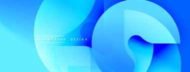 Soyut mavi şekiller örtüşüyor ve dinamik bir değişim etkisi yaratıyor. Arkaplan ve sunumlar için uygun modern tasarım.