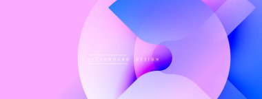 Soyut sıvı şekilleri pembe, mor ve mavi renkleri harmanlıyor. Modern tasarım dinamik görsel efekt yaratır. Minimalist arkaplan dokusu.