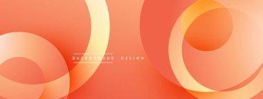 Soyut turuncu katmanlar dinamik arkaplan oluşturur. Yumuşak eğimler, akışkan şekiller modern tasarım elementlerini akla getiriyor. Minimalist estetik.