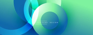 Soyut arkaplan özellikleri üst üste biniyor. Renkler maviden yeşile karışıp dinamik görsel efekt yaratır. Modern tasarım ögesi.