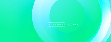 Soyut eğim arkaplanı. Dairesel katmanlar dinamik görsel efekt yaratır. Turkuaz, deniz mavisi renkleri kompozisyona hakim. Modern tasarım ögesi.