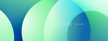 Soyut sıvı şekilleri örtüşür, parlak mavi, yeşil gradyanlar yaratır. Minimalist tasarım modern arkaplan dokusunu öneriyor.