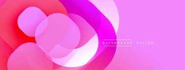 Soyut pembe, mor katmanlar dinamik görsel akış yaratır. Modern tasarım elementleri enerji, hareket, sofistike.