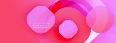 Soyut pembe tasarım, üst üste binen daireler, gradyanlar. Modern estetik, afişler ve arka planlar için uygun. Mevcut en küçük metin.