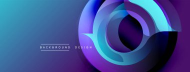 Soyut mavi mor katmanlar dinamik dairesel tasarım yaratır. Modern değişim arka planı teknolojiyi, yeniliği akla getiriyor. Mevcut en küçük metin.