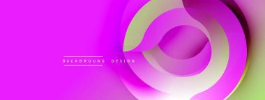 Soyut pembe tasarım katmanlı daireler, gradyanlar. Modern, canlı bir estetik. Arka planlar, sunumlar için uygun. Minimalist stil.