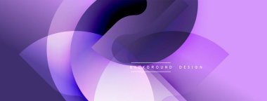 Soyut mor arkaplan. Pürüzsüz şekiller, dinamik görsel efektler yaratır. Dijital projeler için modern tasarım ögesi.