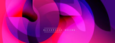 Soyut sıvı şekiller, canlı pembeler, morlar, maviler. Arka planlar, afişler, sunumlar için modern tasarım unsuru. Yumuşak gradyanlar dinamik görsel efekt yaratır.