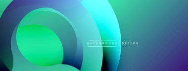 Soyut sıvı şekiller, canlı turkuaz, yeşil renkler. Modern tasarım, pürüzsüz gradyanlar dinamik görsel efekt yaratır. Minimalist kompozisyon.