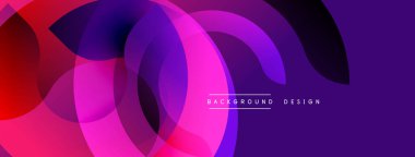 Soyut akışkan şekiller, canlı gradyanlar. Pembe, mor renkler dinamik görsel efekt yaratır. Modern tasarım ögesi.