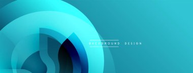 Soyut mavi katmanlar dairesel şekiller yaratır. Mezuniyet tonları, arka planlar için uygun modern görsel cazibe sunar. Minimalist tasarım.