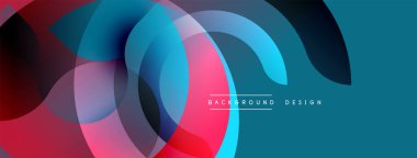 Soyut akışkan şekiller, canlı renkler. Üst üste binen katmanlar dinamik görsel efekt yaratır. Arka planlar için modern tasarım ögesi.