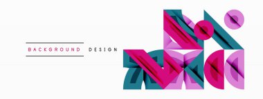 Soyut geometrik şekiller, pembeler, döşemeler modern tasarım yaratır. Minimalist kompozisyon arka planlara, sunumlara uyuyor. Temiz çizgiler, katmanlı formlar..