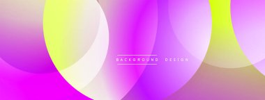 Soyut, enerjik bir arkaplan. Üst üste binen daireler dinamik renk değişimleri yaratır. Modern tasarım elementleri akıcılık ve enerji öneriyor.