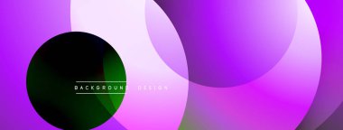 Soyut sıvı şekiller, canlı pembeler, morlar. Üst üste binen daireler, gradyanlar, metin kaplamalı modern tasarım. Minimalist estetik.