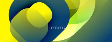 Soyut sıvı şekilleri, canlı sarı, yeşil, mavi gradyanlar. Modern tasarım, pürüzsüz geçişler, dinamik kompozisyon. Arkaplan ögesi.