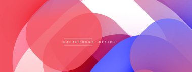 Soyut renkli şekiller dinamik görsel efektler yaratır. Gradyan renkleri pürüzsüz, modern tasarım ögesine karışıyor.