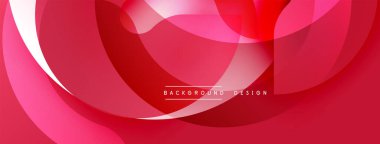 Soyut kırmızı tasarım akışkan şekiller, gradyanlar içerir. Çeşitli dijital projeler için modern arkaplan uygun. Düz eğriler dinamik görsel efekt yaratır.