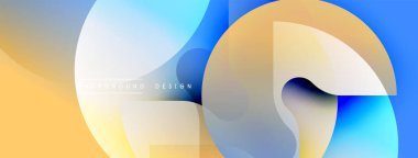 Soyut akışkan şekiller harmanlanarak sıcak serin renk değişimleri yaratır. Modern tasarım hareketi, enerjiyi, görsel uyumu çağrıştırıyor.