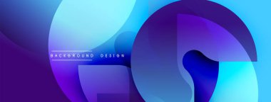 Soyut akışkan şekiller, canlı mavi mor gradyanlar. Arka planlar ve sunumlar için modern tasarım öğesi. Minimalist estetik.