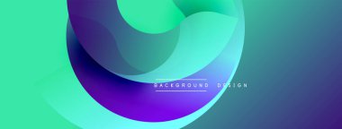 Soyut sıvı şekiller, canlı turkuaz, mor renkler. Modern tasarım, gradyan etkisi, dinamik kompozisyon. Dijital projeler için arkaplan ögesi.