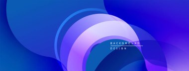 Soyut sıvı şekilleri, mavi mor gradyanlar. Modern tasarım öğesi, pürüzsüz eğriler dinamik bileşim yaratır. Arkaplan dokusu.