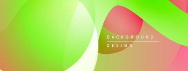 Soyut gradyanlar harmanlanır, canlı katmanlar yaratır. Yumuşak şekiller örtüşür, dinamik görsel doku oluşturur. Modern tasarım ögesi.