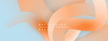 Soyut akışkan şekiller, yumuşak eğimler. Şeftali, açık mavi renkler pürüzsüz harmanlanır. Minimalist tasarım, modern estetik. Projeler için arkaplan dokusu.