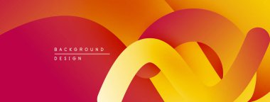 Soyut eğim arkaplanı. Üst üste binen şekiller dinamik görsel efekt yaratır. Sıcak renkler kompozisyona hakim, bu da enerjiyi.