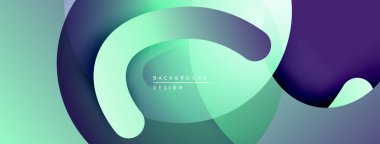 Soyut sıvı şekiller, canlı renklerin karışımı. Modern tasarım, pürüzsüz eğimler dinamik kompozisyon yaratır. Projeler için arkaplan ögesi.