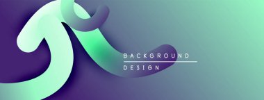 Soyut sıvı şekilleri, canlı renkler, değişken arkaplan. Modern tasarım öğesi, düz eğriler, dinamik kompozisyon. Minimalist estetik.