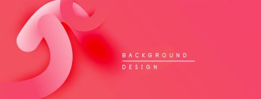 Soyut pembe tasarım akışkan şekiller içerir. Yumuşak gradyanlar dinamik görsel efekt yaratır. Minimalist kompozisyon, modern estetik.