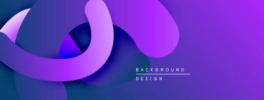 Soyut mor tasarım akışkan şekiller, gradyanlar içerir. Modern estetik, arka planlar ve sunumlar için uygun. Minimalist stil.